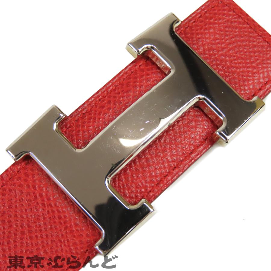 HERMES（エルメス） HERMES Hベルト コンスタンス □A刻印 レッドx