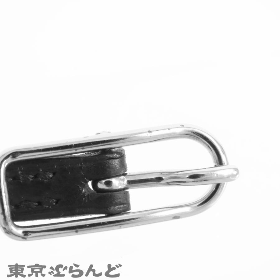 101832712 エルメス HERMES アピ ブラック シルバー金具 レザー 4連 