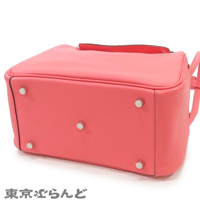 エルメス HERMES リンディ26 A刻印 ローズアザレ シルバー金具 エバーカラー 2WAYハンドバッグ ショルダーバッグ レディース 25XM 101833411の画像