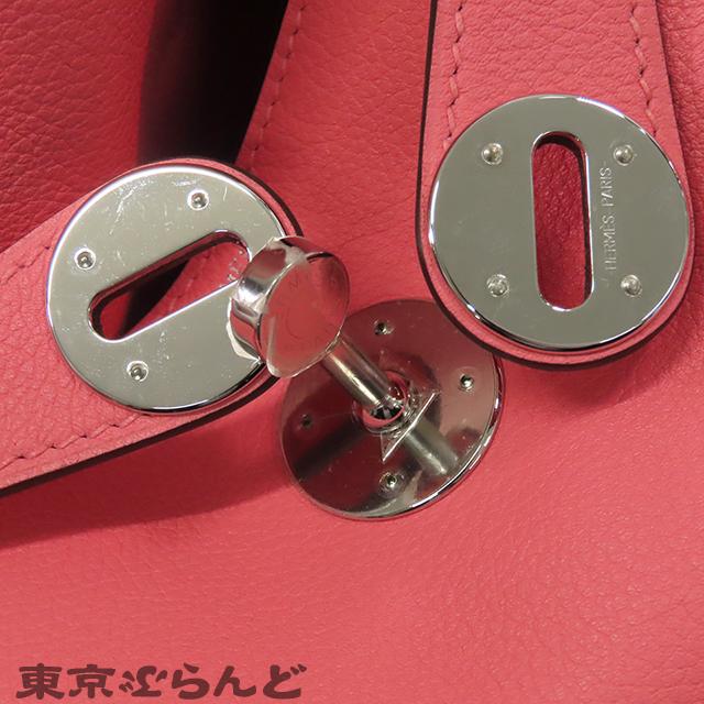 エルメス HERMES リンディ26 A刻印 ローズアザレ シルバー金具 エバーカラー 2WAYハンドバッグ ショルダーバッグ レディース 25XM 101833411の画像