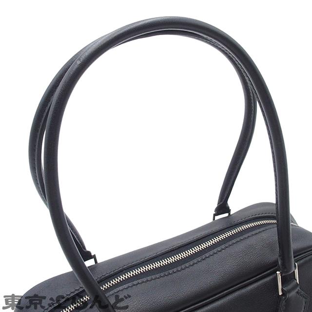 HERMES（エルメス） ミニプリュム 20 □R刻印 ブラック シルバー金具