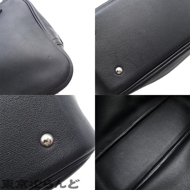 HERMES（エルメス） ミニプリュム 20 □R刻印 ブラック シルバー金具
