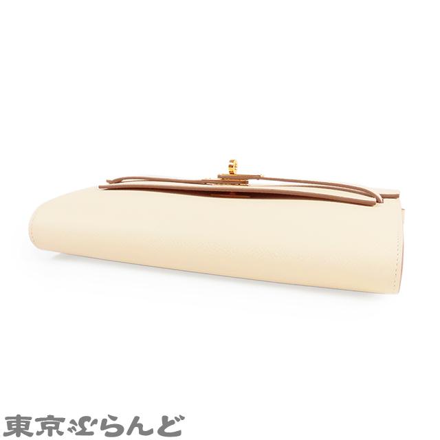 エルメス HERMES ケリートゥーゴー W刻印 クレ ゴールド金具 エプソン 長財布 ショルダーバッグ レディース 25XM 101833428の画像