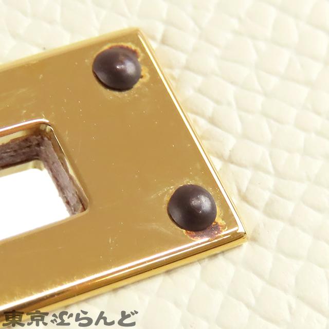 エルメス HERMES ケリートゥーゴー W刻印 クレ ゴールド金具 エプソン 長財布 ショルダーバッグ レディース 25XM 101833428の画像