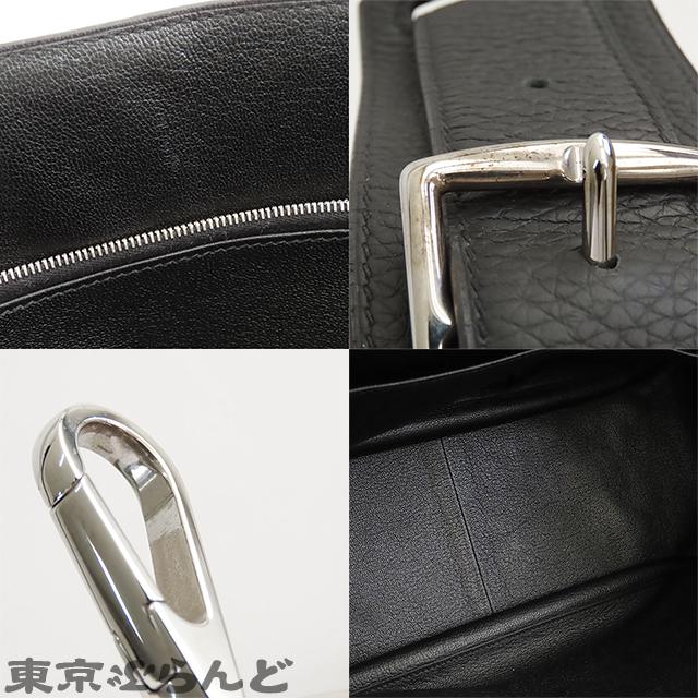 エルメス HERMES ジプシェール34 □M刻印 ブラック シルバー金具 トリヨン レディース ショルダーバッグ HERMES（エルメス） ジプシエール34 □R刻印 ブラック 黒 シルバー金具