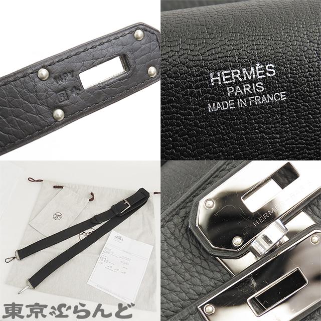 HERMES（エルメス） ジプシエール34 □R刻印 ブラック 黒 シルバー金具
