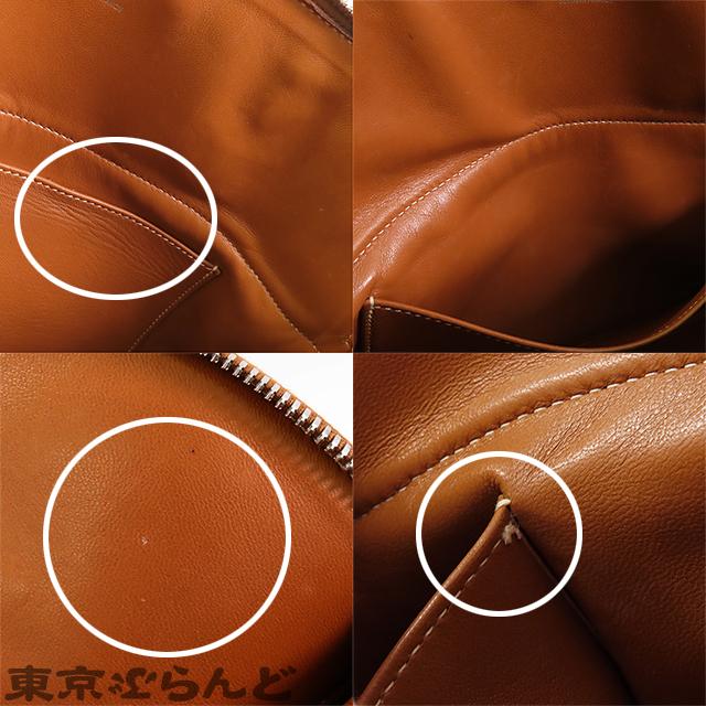 HERMES（エルメス） ボリード 31 □J刻印 茶 ゴールド シルバー金具