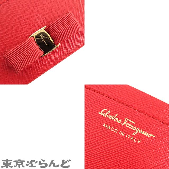 ❣️サルバトーレフェラガモ SalvadoreFerragamo 赤 ケース サルヴァトーレフェラガモ Salvatore Ferragamo ヴァラリボン カード