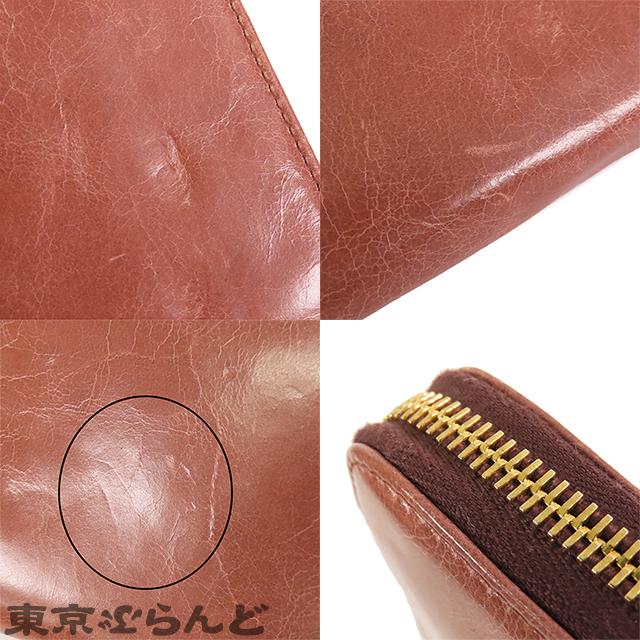 美品 プラダ ラウンドファスナー リボン 1M0506 レザー サフィアーノレザー ペオニア 1211 長財布【中古】PRADA PRADA - 美品 プラダ ラウンドファスナー リボン 1M0506 レザー