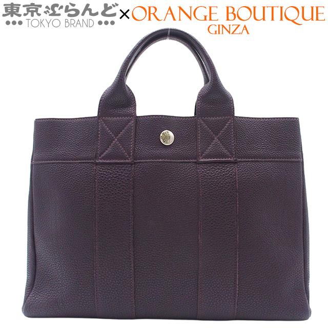 値下げしました‼️HERMES エルメスフールトゥPMトートバッグ エルメス/トートバッグ/フールトゥPMオールレザー/ブルージーン/トゴの