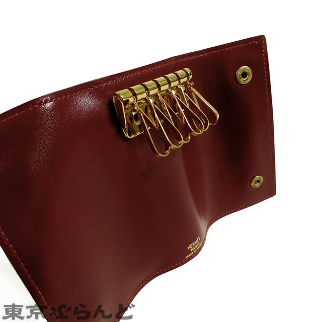 エルメス　6連キーケース！ HERMES（エルメス） HERMES 6連 キーケース ルージュアッシュ ゴールド
