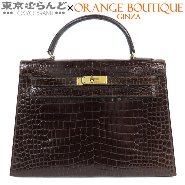 HERMES（エルメス） ケリー 32 R刻印 ブラウン ゴールド金具 ポロサス 