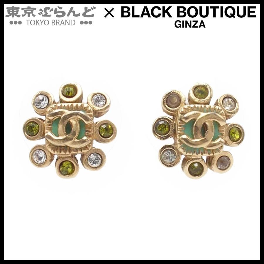 CHANEL（シャネル） ピアス ゴールドxマルチカラー メタル ライン