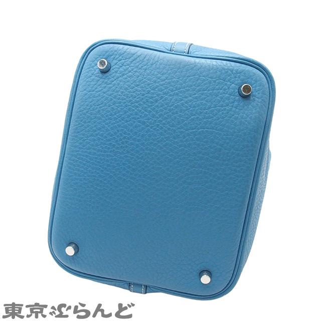 HERMES（エルメス） ピコタン MM □J刻印 ブルージーン シルバー金具