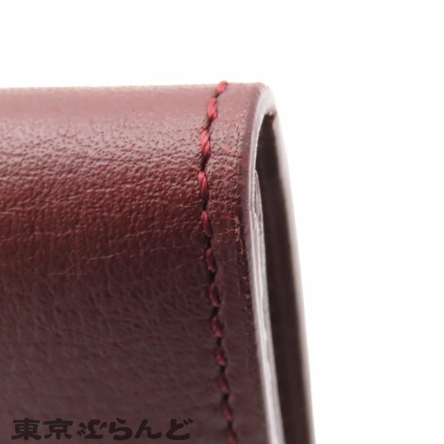 Cartier（カルティエ） 名刺入れ ボルドー レザー カードケース ユニ