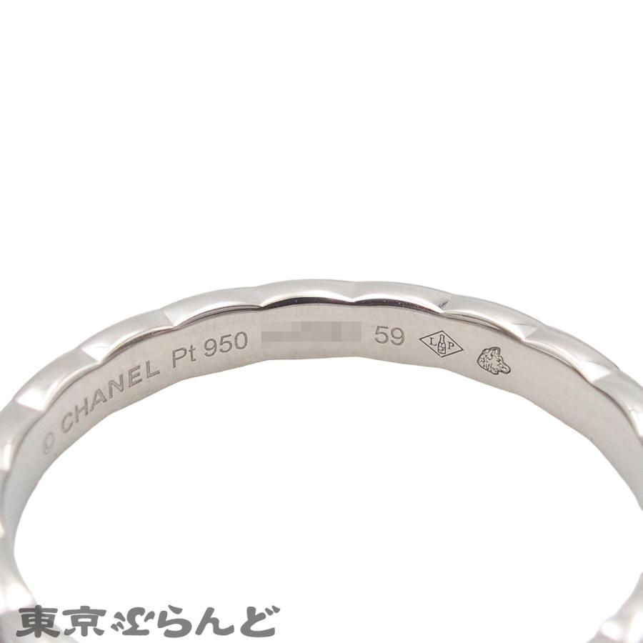 美品CHANEL プラチナ950 ココクラッシュ 55リング CHANEL（シャネル） ココクラッシュ プラチナ Pt950 18.5号相当 59