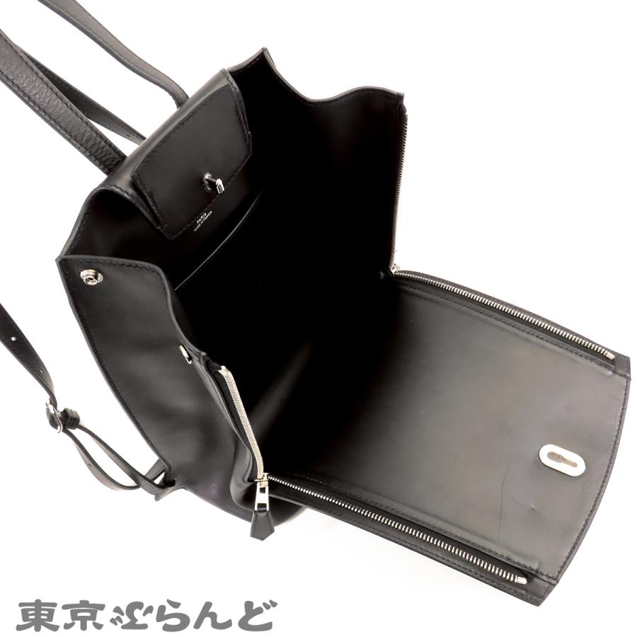 HERMES（エルメス） サックアド GR24 C刻印 ブラック 黒 シルバー金具