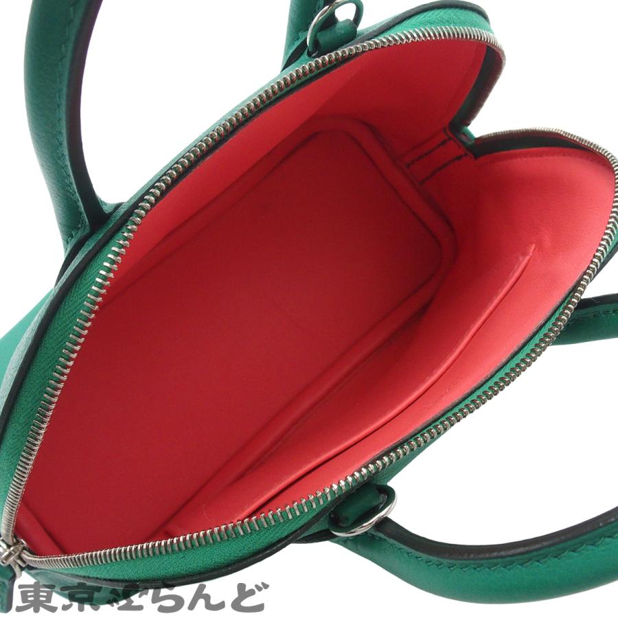 エルメス HERMES ボリード 1923 ミニ ヴェルソ B刻印 ミントxローズリップスティック シルバー金具 エバーカラー 2WAY ショルダーバッグ ハンドバッグ 101844537の画像