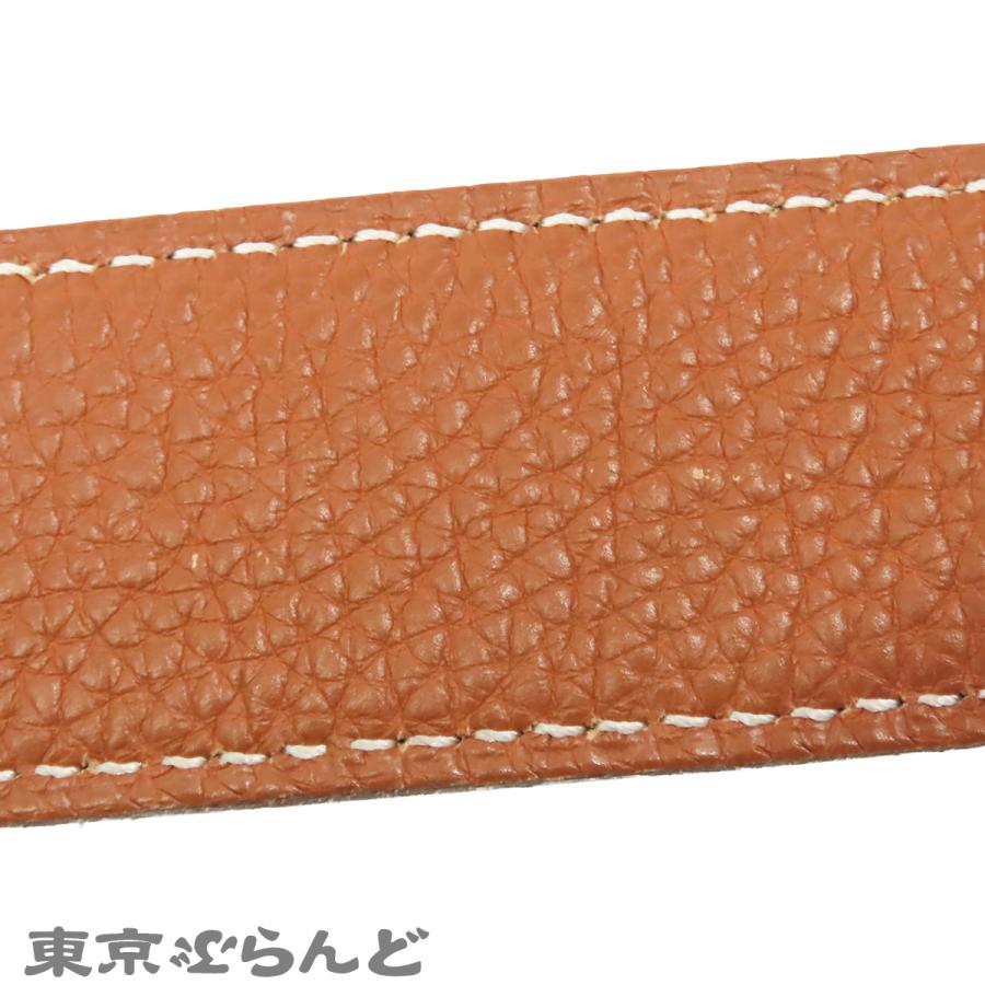 HERMES（エルメス） HERMES Hベルト □E刻印 ブラックxゴールド
