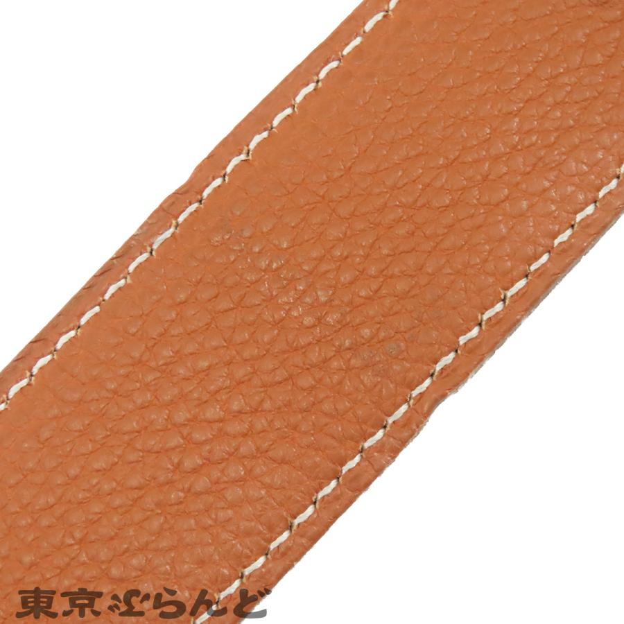 HERMES（エルメス） HERMES Hベルト □E刻印 ブラックxゴールド