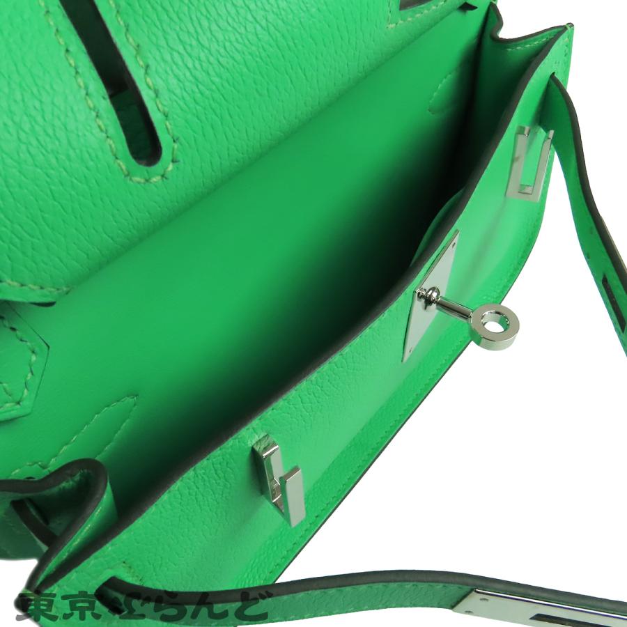 エルメス HERMES ジプシエール ミニ B刻印 ヴェールコミック シルバー金具 エヴァーグレイン ショルダーバッグ レディース 101845900の画像