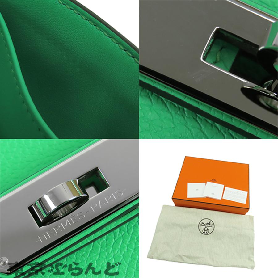 エルメス HERMES ジプシエール ミニ B刻印 ヴェールコミック シルバー金具 エヴァーグレイン ショルダーバッグ レディース 101845900の画像
