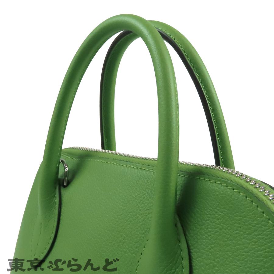 エルメス ボリード 1923 25 B刻印 ヴェールユッカxヴェールクリケット シルバー金具 エバーカラー ヴェルソ 2WAY ハンドバッグ ショルダーバッグ 101845920の画像