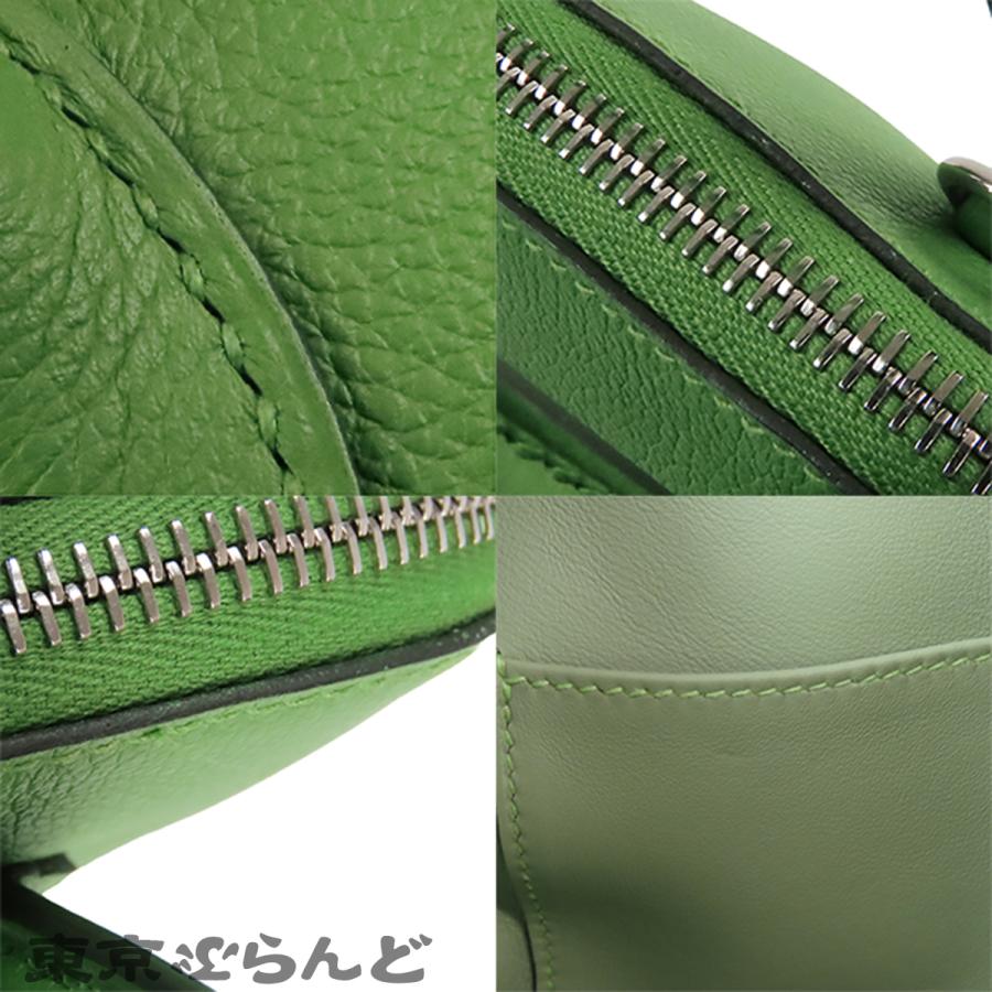 エルメス ボリード 1923 25 B刻印 ヴェールユッカxヴェールクリケット シルバー金具 エバーカラー ヴェルソ 2WAY ハンドバッグ ショルダーバッグ 101845920の画像