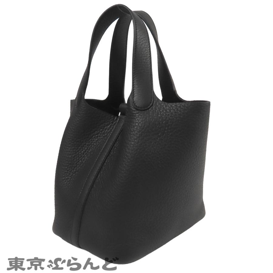 エルメス HERMES ピコタンロック PM H056289CK89 K刻印 ノワール ブラック 黒 シルバー金具 トリヨン ハンドバッグ レディース 展示未使用品 101845922の画像