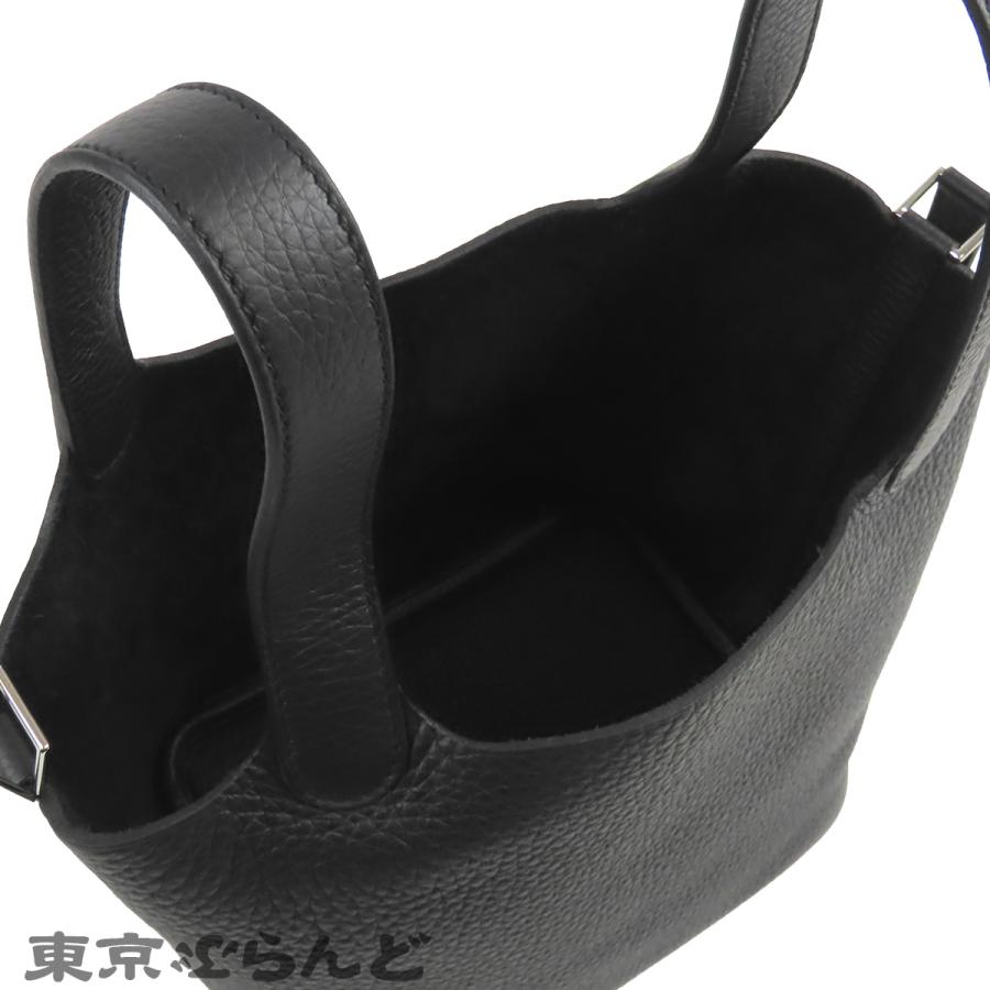 エルメス HERMES ピコタンロック PM H056289CK89 K刻印 ノワール ブラック 黒 シルバー金具 トリヨン ハンドバッグ レディース 展示未使用品 101845922の画像