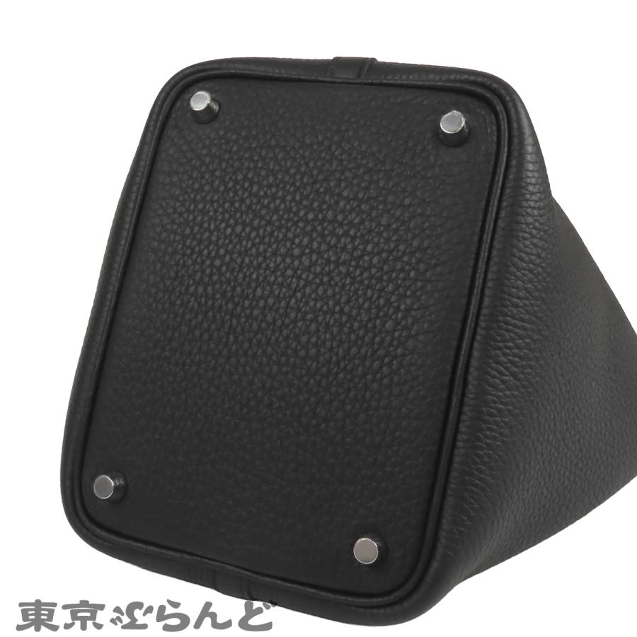 エルメス HERMES ピコタンロック PM H056289CK89 K刻印 ノワール ブラック 黒 シルバー金具 トリヨン ハンドバッグ レディース 展示未使用品 101845922の画像