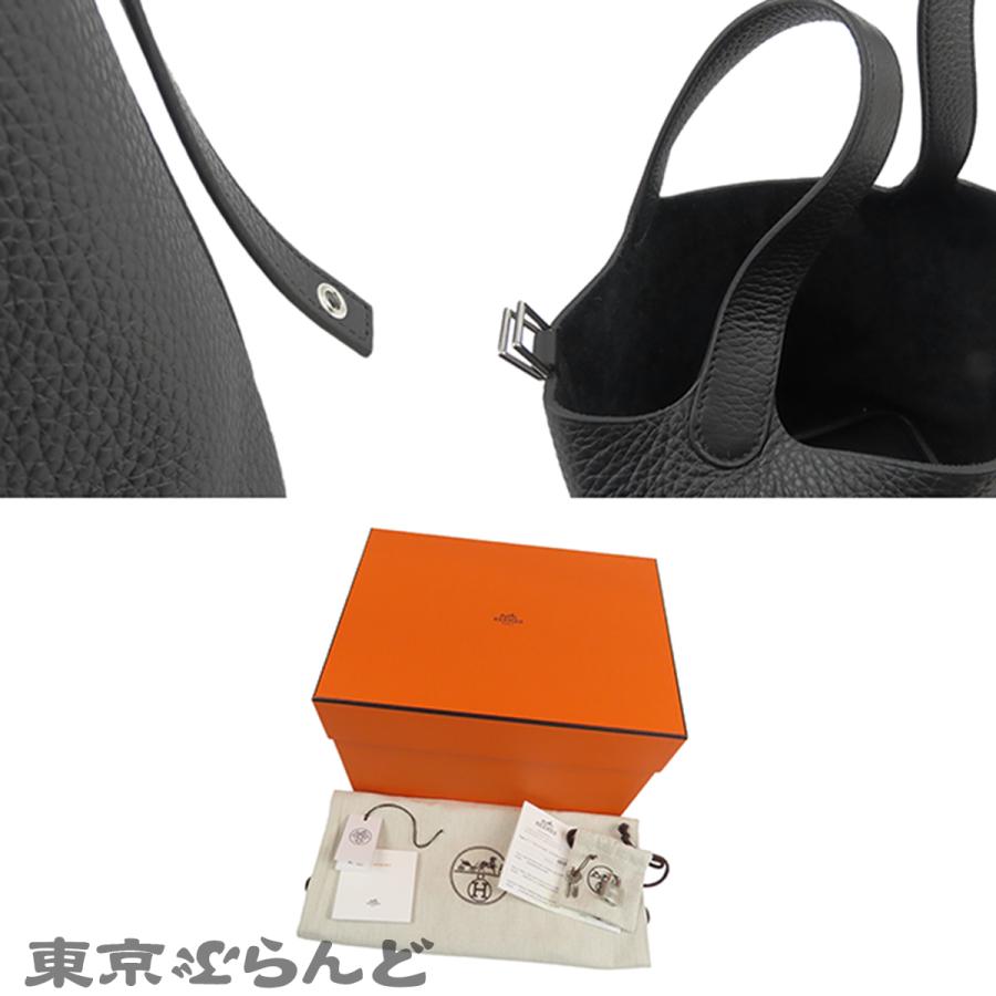 エルメス HERMES ピコタンロック PM H056289CK89 K刻印 ノワール ブラック 黒 シルバー金具 トリヨン ハンドバッグ レディース 展示未使用品 101845922の画像