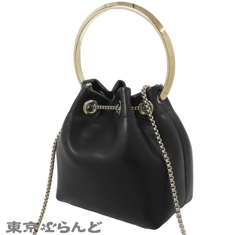 ジミーチュウ JIMMY CHOO BON ボンボン BON.TYT ブラック 黒 レザー