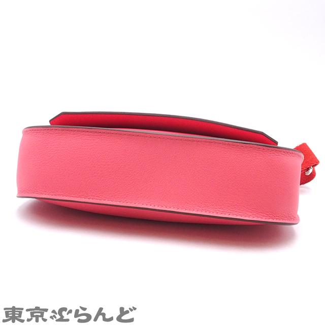 エルメス HERMES ジプシエール ミニ W刻印 ローズアザレxルージュピヴォワンヌ SV金具 エバーカラー 2024年 ショルダーバッグ レディース 展示未使用 101846151の画像