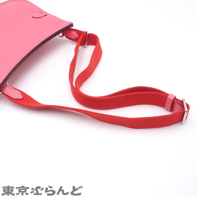 エルメス HERMES ジプシエール ミニ W刻印 ローズアザレxルージュピヴォワンヌ SV金具 エバーカラー 2024年 ショルダーバッグ レディース 展示未使用 101846151の画像