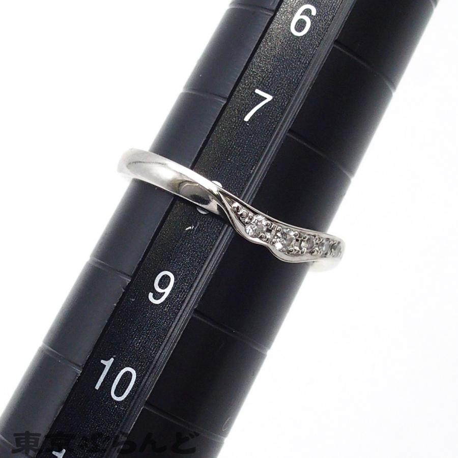 俄 NIWAKA 唐花 プラチナ Pt950 ダイヤモンド 8号相当 リング・指輪