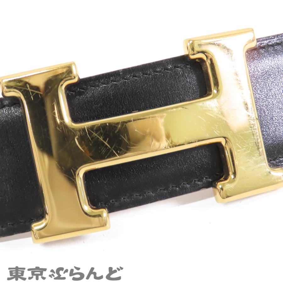 美品‼️エルメス コンスタンス Hベルト ブラック ゴールドバックル ⬜︎B刻印 HERMES（エルメス） コンスタンス Hベルト □B刻印 ブラックxゴールド