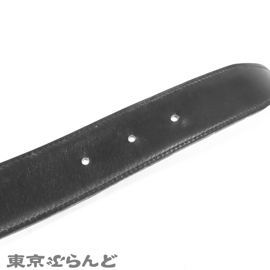 HERMES（エルメス） コンスタンス Hベルト □B刻印 ブラックxゴールド