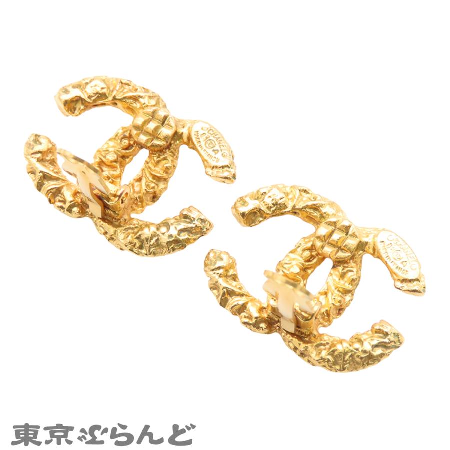 シャネル CHANEL イヤリング ゴールド メタル ココマーク GP コスチュームジュエリー 93A レディース ヴィンテージ 101847204_2