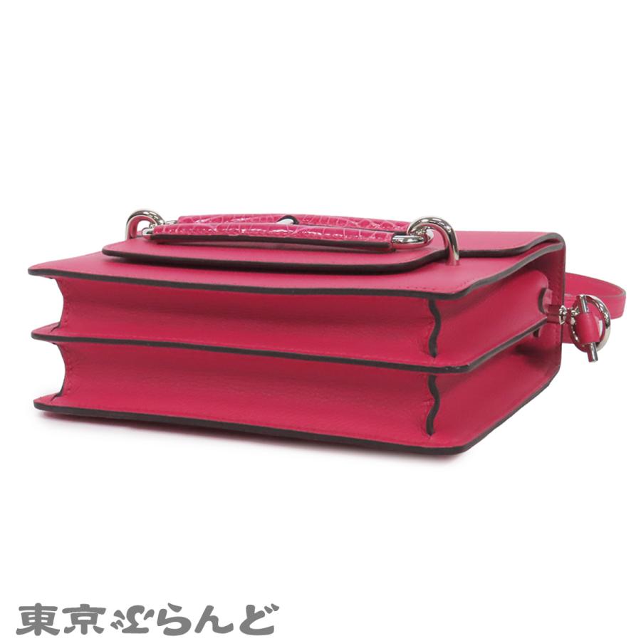 エルメス HERMES サックロウリス ルリ ミニ U刻印 フランボワーズ エバーカラー アリゲーター ショルダーバッグ レディース 101848249の画像