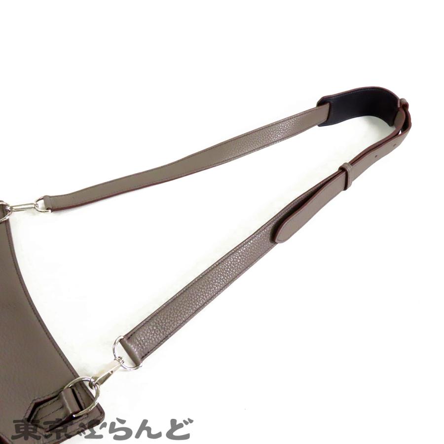 エルメス HERMES ジプシエール 28 ヴェルソ □O刻印 エタンxブルー系 シルバー金具 トリヨン ショルダーバッグ レディース 101848256の画像