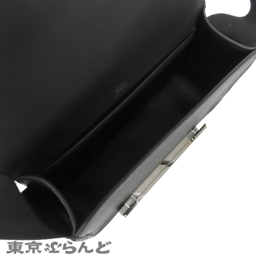 エルメス HERMES ゲタ U刻印 ブラック 黒 シルバー金具 シェーブル ショルダーバッグ レディース 101848296の画像