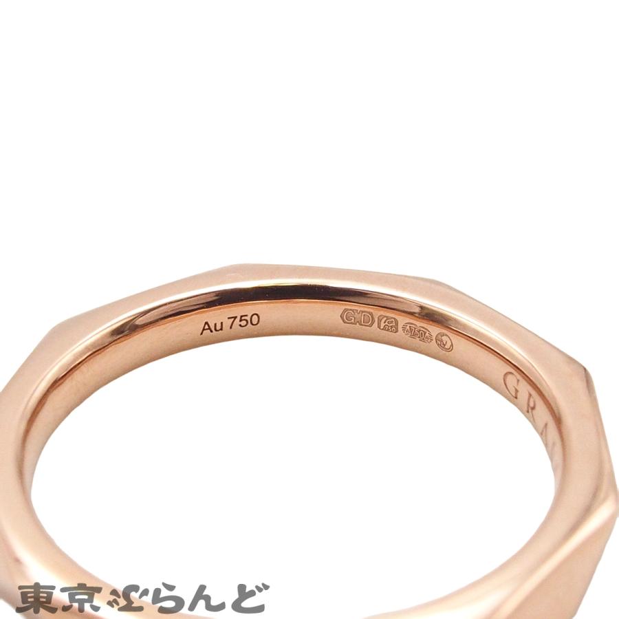 GRAFF K18 ピンクゴールド リング 18金　刻印750 ゴールド指輪 グラフ GRAFF ローレンス シグネチャー バンド ピンクゴールド K18PG