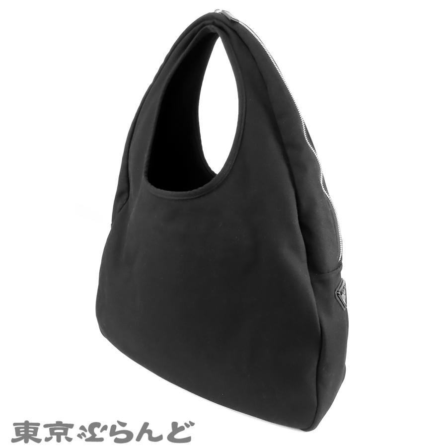 PRADA（プラダ） ホーボー エンボスロゴ バッグ 2VY005 NERO ブラック