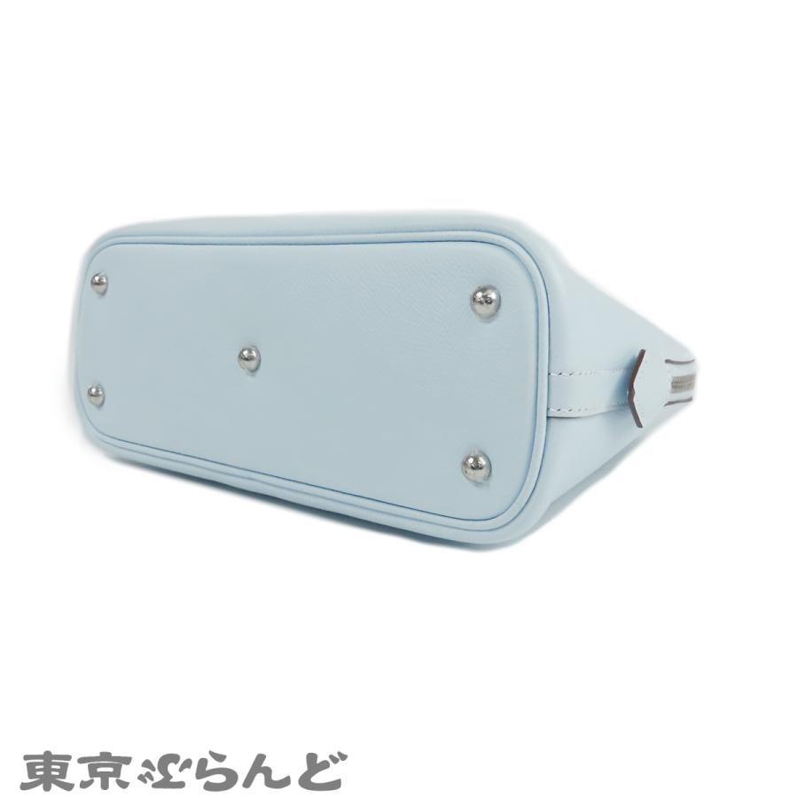エルメス HERMES ボリード 1923 25 ヴェルソ Z刻印 ブルーブリュムxクレ シルバー金具 エプソン 2WAY ハンドバッグ ショルダーバッグ レディース 101848674の画像
