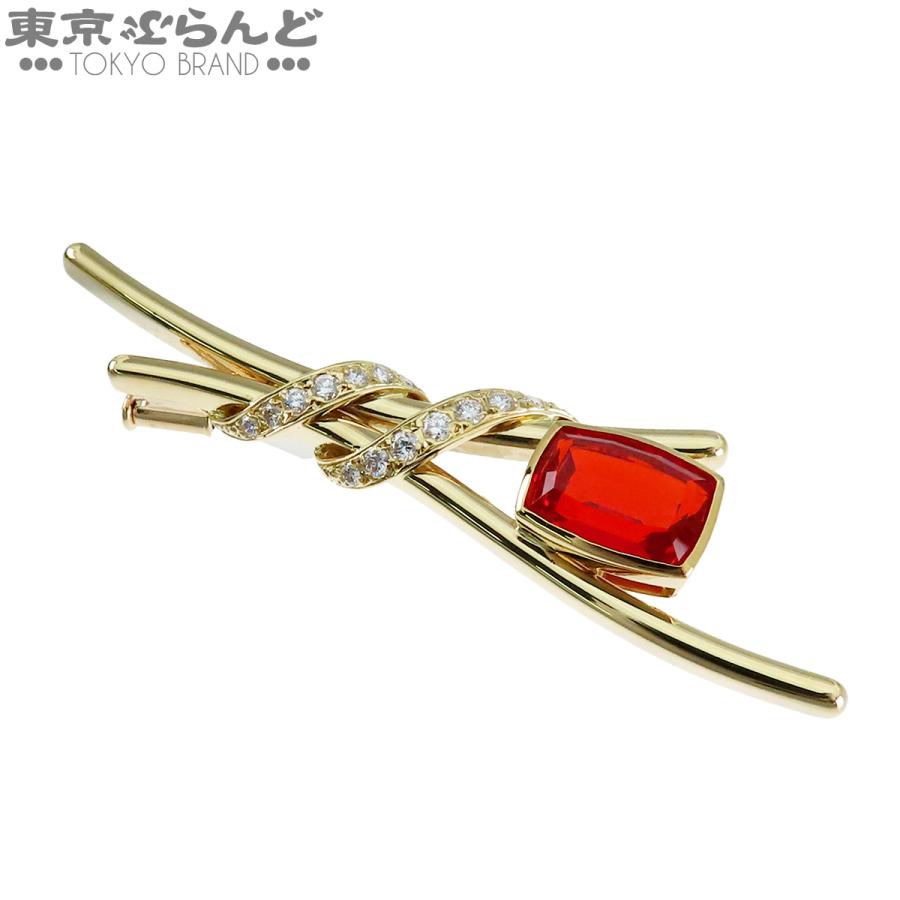 MIKIMOTO（ミキモト） ブローチ イエローゴールド K18YG ファイア