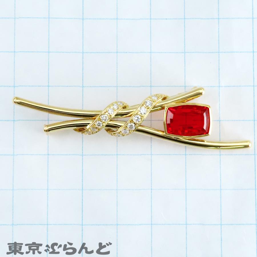 MIKIMOTO（ミキモト） ブローチ イエローゴールド K18YG ファイア