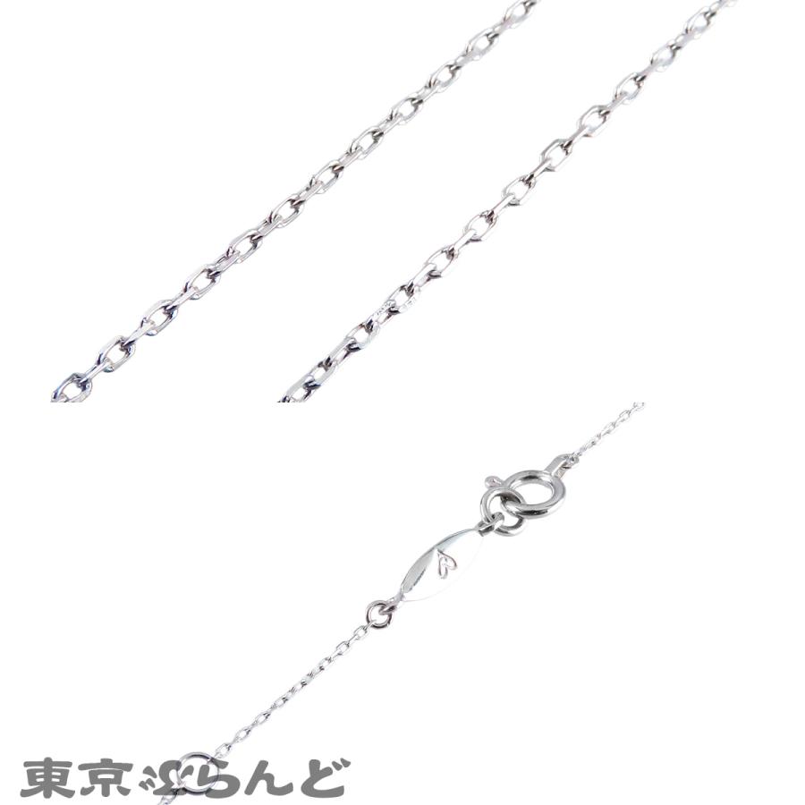 AHKAH（アーカー） バタフライパヴェネックレス ホワイトゴールド