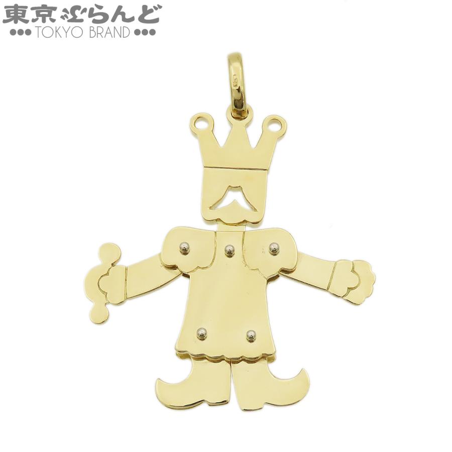 新品仕上げ済★Pomellato ポメラート　キング　ペンダントトップ　925 ポメラート Pomellato キングモチーフ ペンダントトップ イエロー