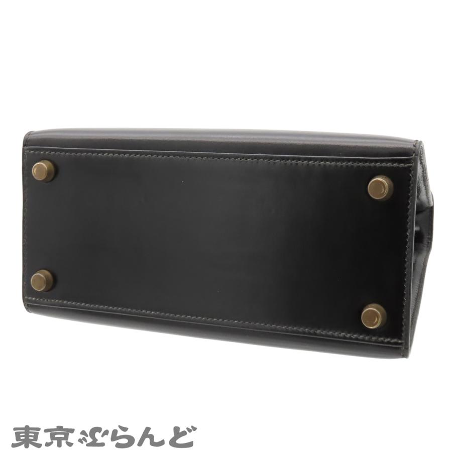 HERMES（エルメス） ミニケリー 〇T刻印 ブラック ゴールド金具